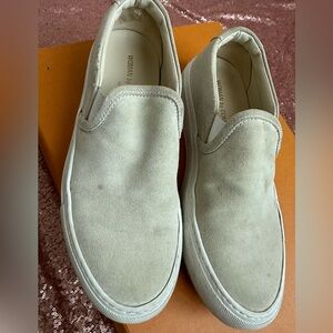 Common Projects Slip On Suede Grey Men's Sz 36 EU Light Gray Shoe Sneaker. Italy